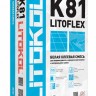 Плиточный клей LITOFLEX K81 белый 25 кг