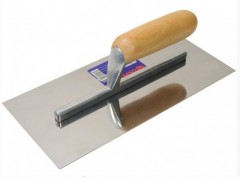 Гладилка нержавеющая 130х280 мм с деревянной ручкой