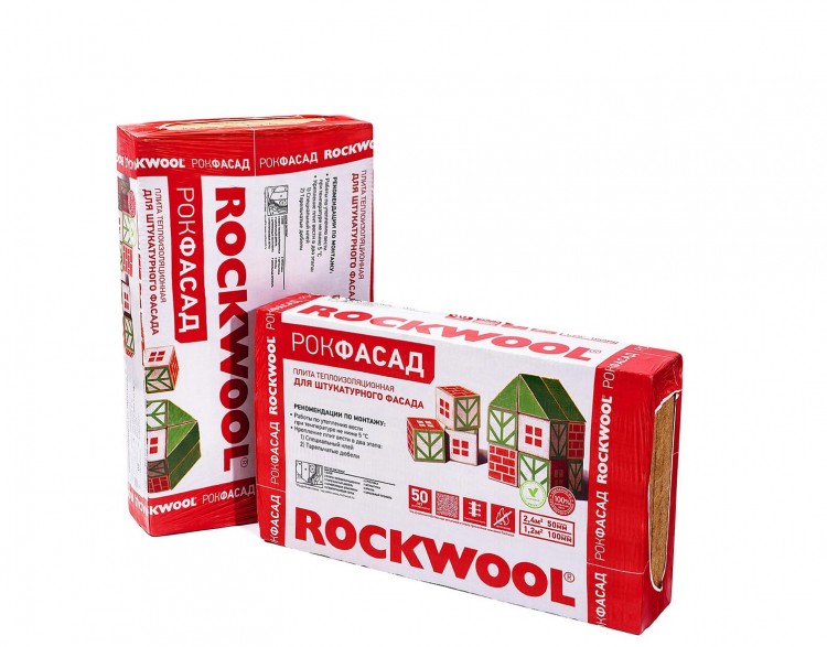 Роквул РОКФАСАД  1000х600х100 мм  
