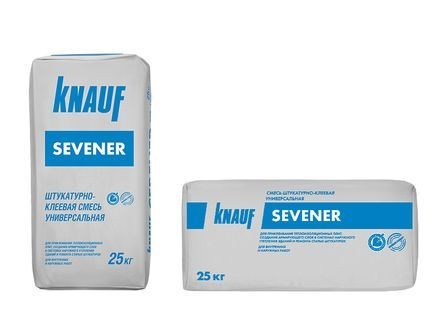 Штукатурно-клеевая смесь Севенер Кнауф цементная 25 кг
