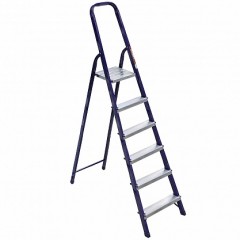  Стремянка 6 ступеней стальная 1,5 м