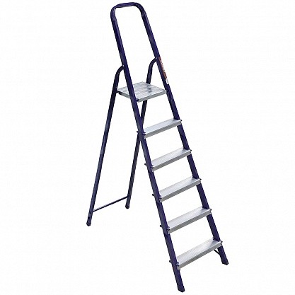  Стремянка 6 ступеней стальная 1,5 м