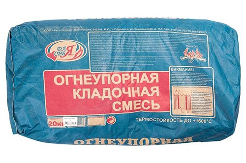 Огнеупорная кладочная смесь 20 кг