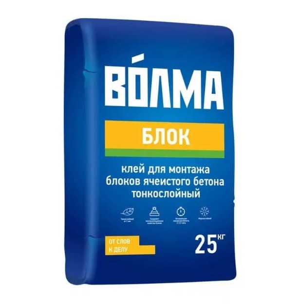 Клей для блоков Волма Блок 25 кг