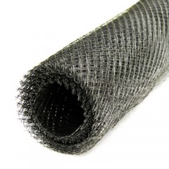  Сетка ЦПВС 1х6х0,3 мм просечка черная ромбовидная 