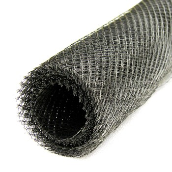 Сетка ЦПВС 1х6х0,3 мм просечка черная ромбовидная