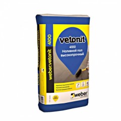 Наливной пол Weber Vetonit fast 4100 Высокопрочный 20 кг