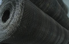 Сетка плетёнка 14х14х0,8 мм 1х80 м чёрная штукатурная