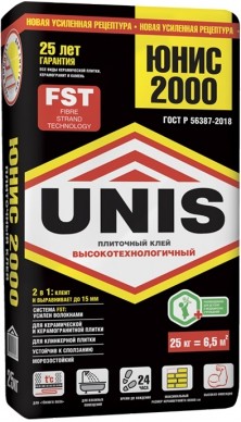 Юнис 2000 плиточный клей 25кг