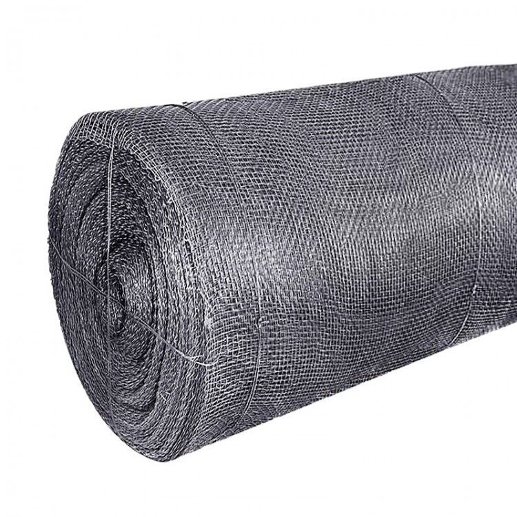 Сетка плетёнка 5х5х0,7 мм 1х50 м штукатурная чёрная