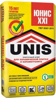 Юнис XXI плиточный клей 25кг