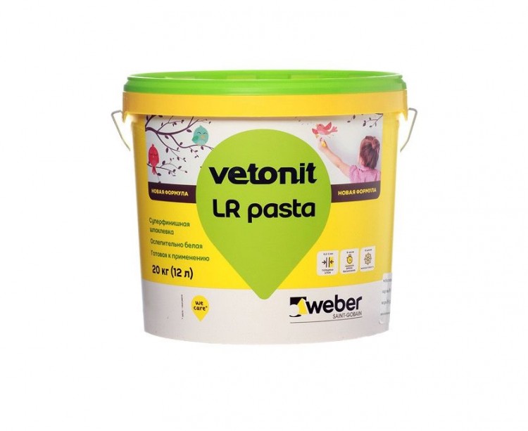 Шпатлевка Weber Vetonit LR pasta  20 кг
