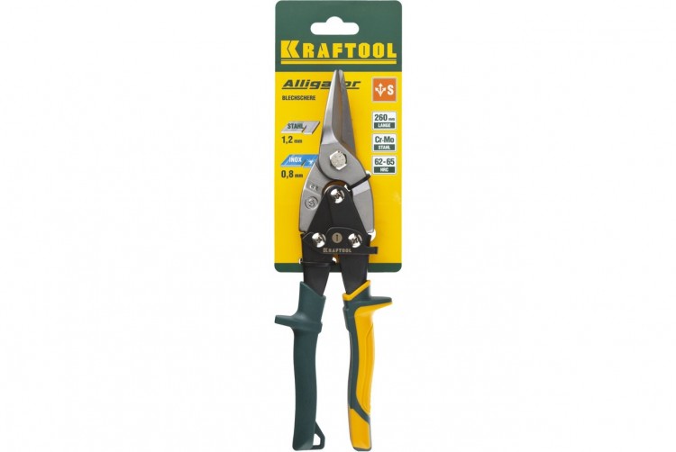 Ножницы по металлу Kraftool Alligator прямой рез, 260 мм