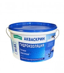 Основит Акваскрин HA 64 готовая эластичная гидроизоляция  4,5 кг
