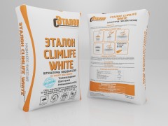 Эталон ClimLife White MN гипсовая штукатурка белая машинная 30 кг