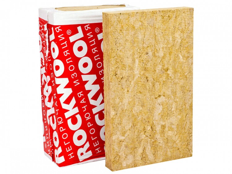 Утеплитель Роквул Венти Баттс Оптима 1000х600х50мм (4,8м2; 0,24 м3) уп\ 8 плит