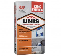 Клей для блоков Юнис униблок 25 кг