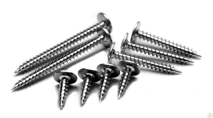 Саморезы 4,2х25мм с пресс-шайбой острые,(Клоп) РН 2