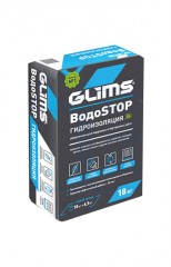 Глимс Glims ВодоSTOP гидроизоляция цементная обмазочная 18 кг
