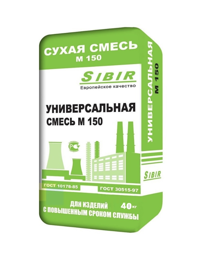 Сухая смесь Сибирь м 150 40 кг