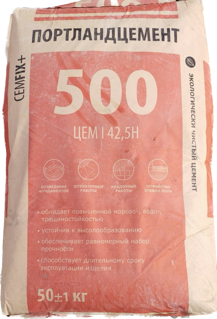 Портландцемент CEMFIX М 500 50 кг