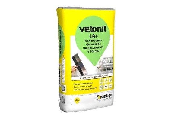 Шпаклевка Ветонит ЛР+ финишная Weber Vetonit LR+ 20 кг