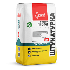 Штукатурка гипсовая Старатели Профи белая машинного нанесения 30 кг