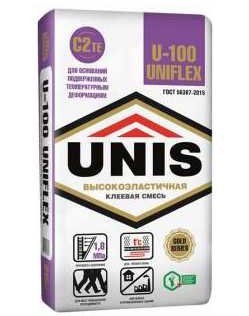 Плиточный клей Юнис U-100 Uniflex 25 кг