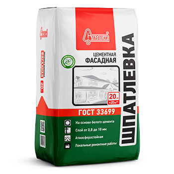 Шпатлевка Старатели  Фасадная цементная  20 кг