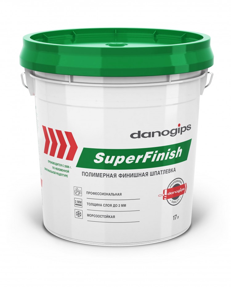 Шпатлевка Danogips Sheetrock Super Finish 28 кг