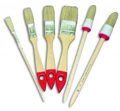 Набор кистей плоские, круглые, кол-во 4 штук