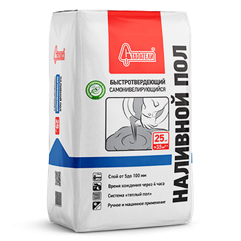 Наливной пол Старатели быстротвердеющий самонивелирующийся 20 кг