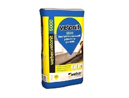 Ровнитель для пола Weber Vetonit 5000 быстротвердеющий  25 кг